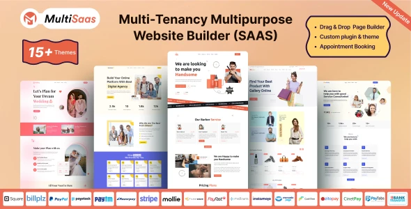 MultiSaas – Multi-Tenancy Multipurpose Website Builder (Saas)